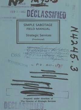 Simple Sabotage Field Manual