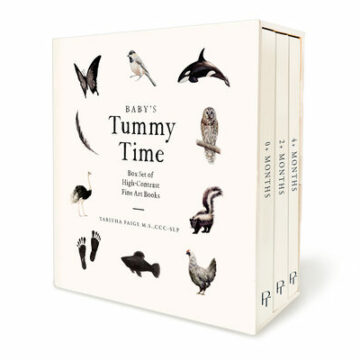 Baby's Tummy Time Book Box Set: A 3-Book Box Set of High-Contrast Art for Visual Stimulation at Tummy Time